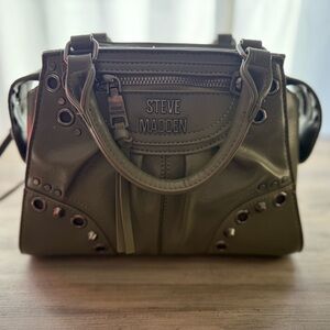 Steve Madden Khaki Satchel Bag